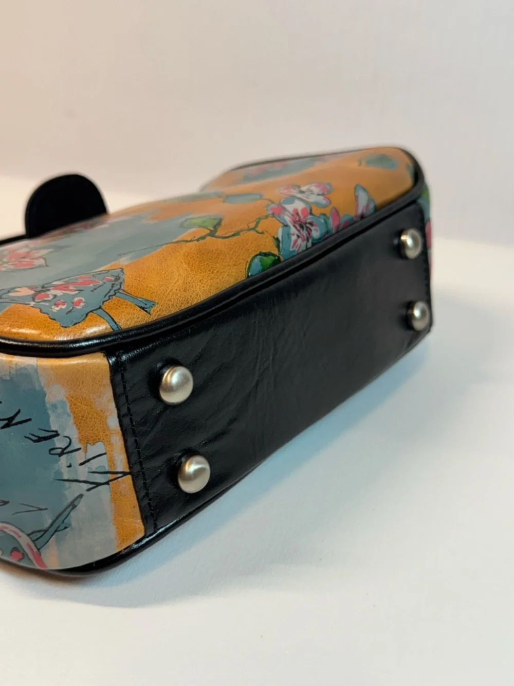 Patricia Nash Beautiful Girl Print 10th Anniversary Satchel Bag + Scarf
